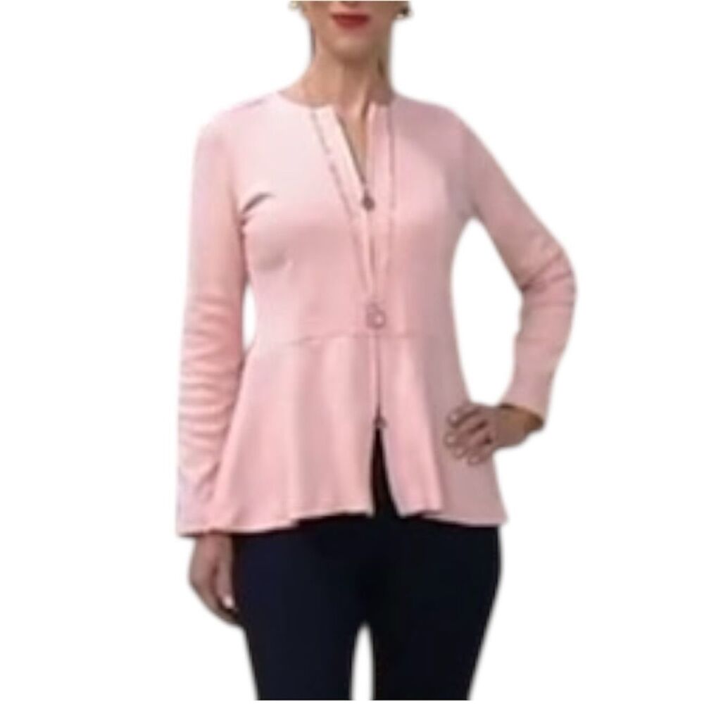 Linea Louis Dell'Olio Zip Hi-Low Peplum Jacket